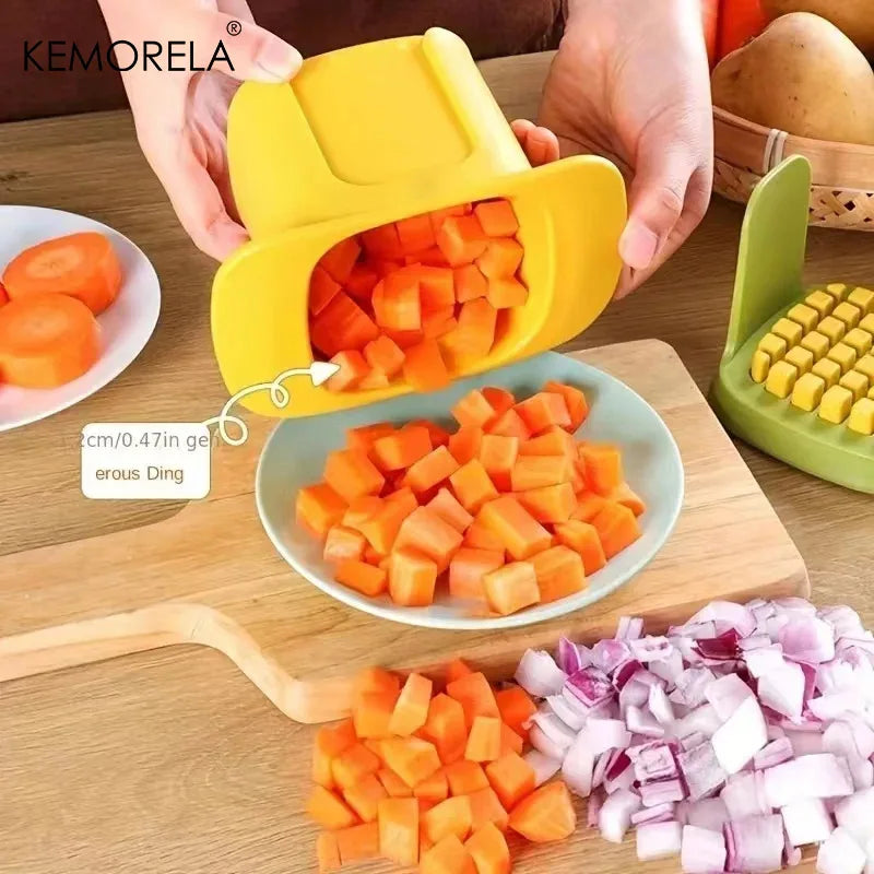 1PCS Multifunctional Vegetable Chopper Onion Dicer French Fries Cutter Kitchen Cucumber Potato Slicer - Essential Kitchen Tool