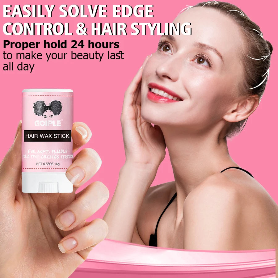 GOIPLE Moisturizing & Nourishing Rice Water & Rosemary Spray Smoothing Hair Wax Stick Flyaway Control Baby Bangs Gel Styling Wax