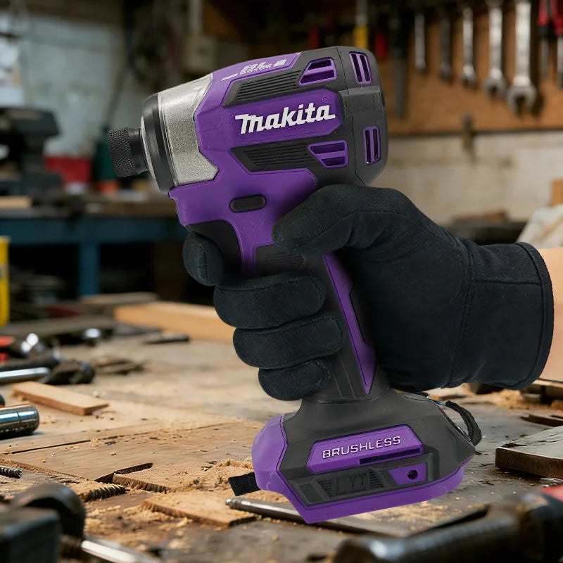 Makita DTD173 180Nm Violet Brushless Drill Power Tool for Home Improvement And DIY Electric Wood/Bolt/T-Mode