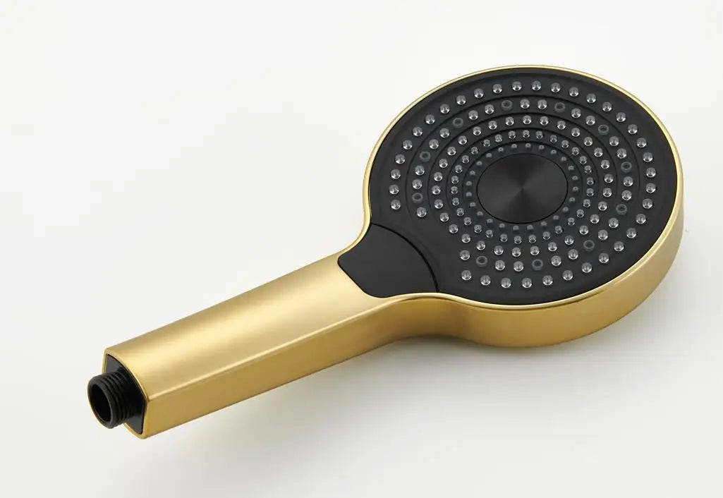 Brushed Gold Bathroom Shower Faucet Set 2 Way Rainfall Bathtub Mixer Hot Cold Water Mixed Tap ceiling arm Embedded Box