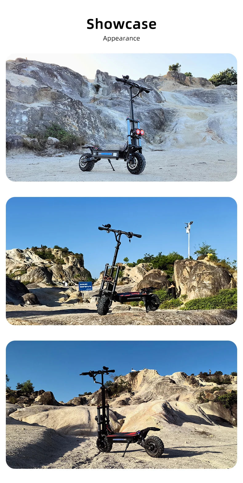 Updated S3-11 100-120KM Range Foldable Electric Scooters Adult 6000w 40AH dualtron elektroroller 11 inch Offroad Tire e scooter