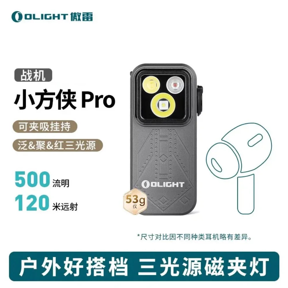 OLIGHT Oclip Pro S Mini Flashlight 600LM EDC Portable Headlight with 5 Light Modes Emergency Signal for Outdoor Use Outdoor Gear