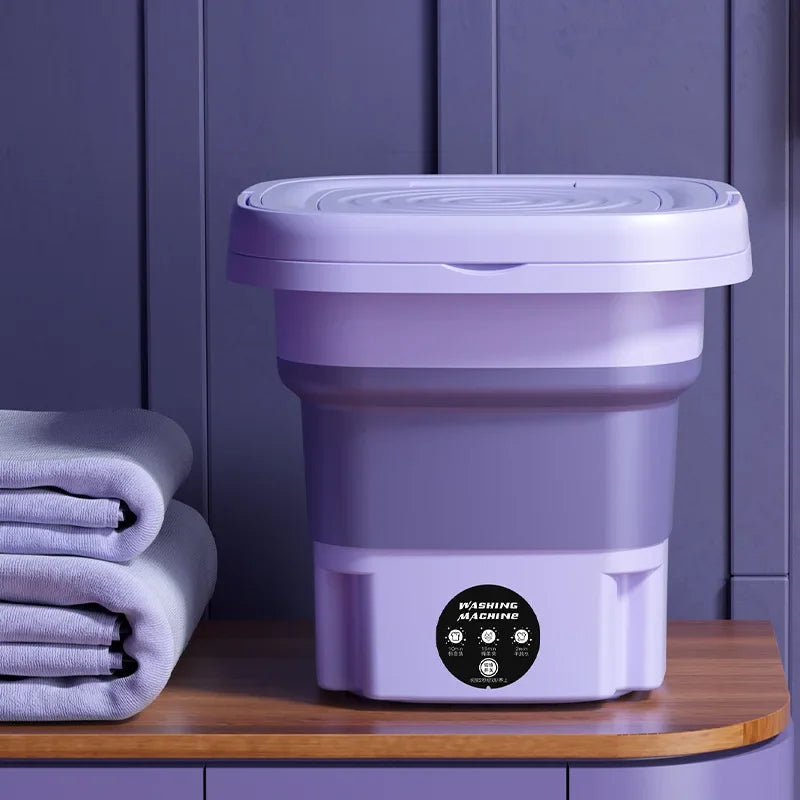 New Portable Small Foldable Washing Machine with Spin Dryer For Socks Underwear Panties Washer Household Mini Washing Machine