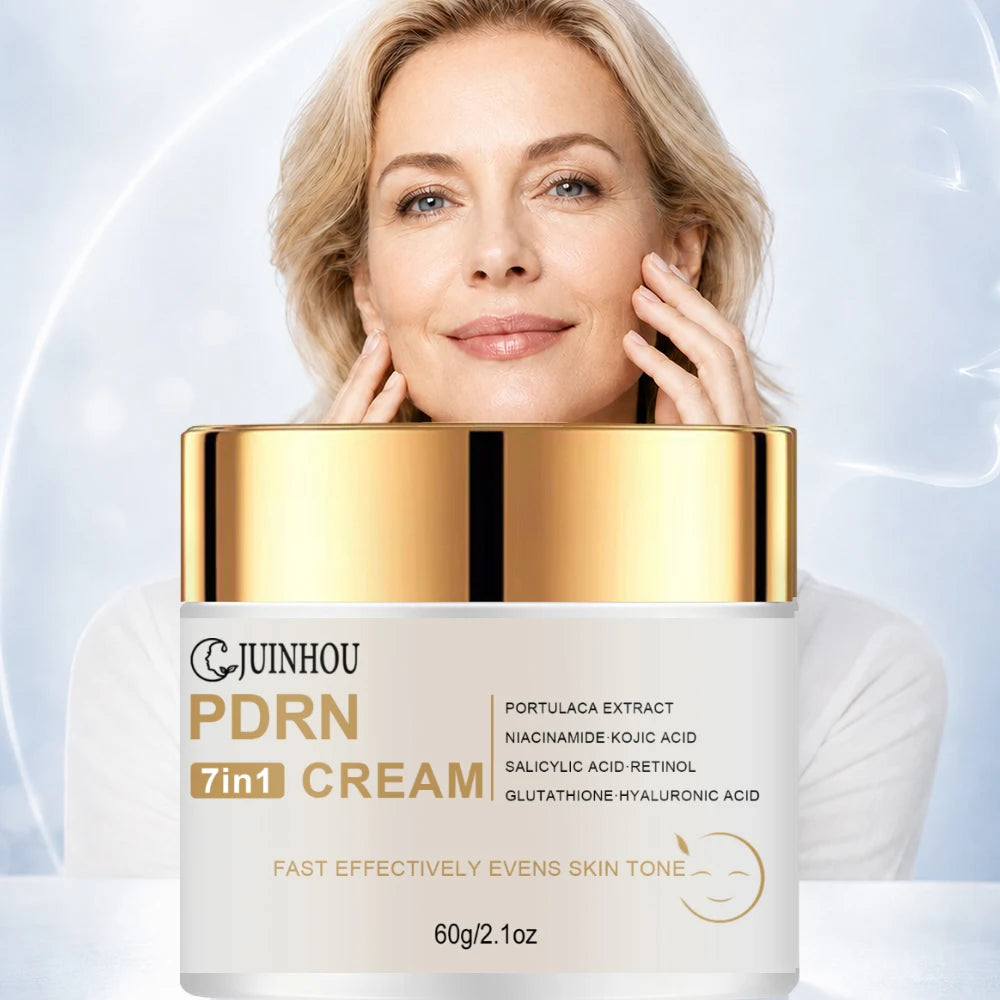 JUINHOU 7in1 Face Cream With PDRN Glutathione Hyaluronic Acid Multi‑Ingredient Moisturizer Smooth Rough Skin Dull Skin Daily Car