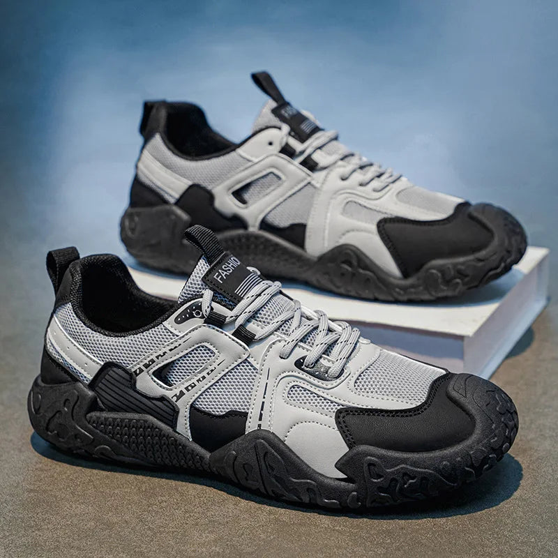 Men's 2026 Summer New Breathable Hiking Sneakers Anti-Slip Wear-Resistant Outdoor Casual Daily Streetwear Footwear in 3 Colors