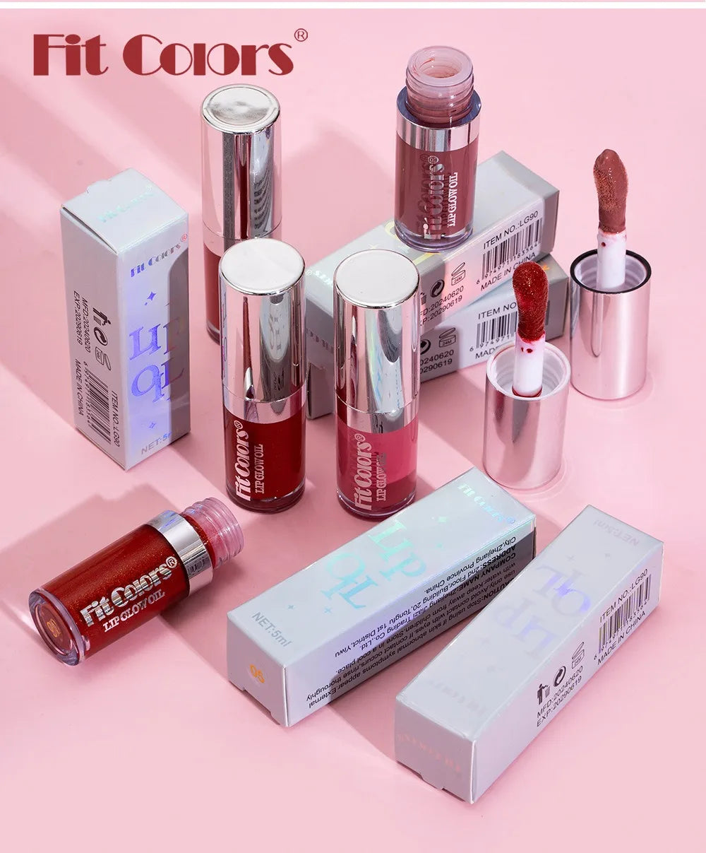 Moisturizing Mirror Effect Lip Gloss Lip Glaze 6 Colors Refreshing Non-Greasy Glossy Long-Lasting Liquid Lipstick Makeup