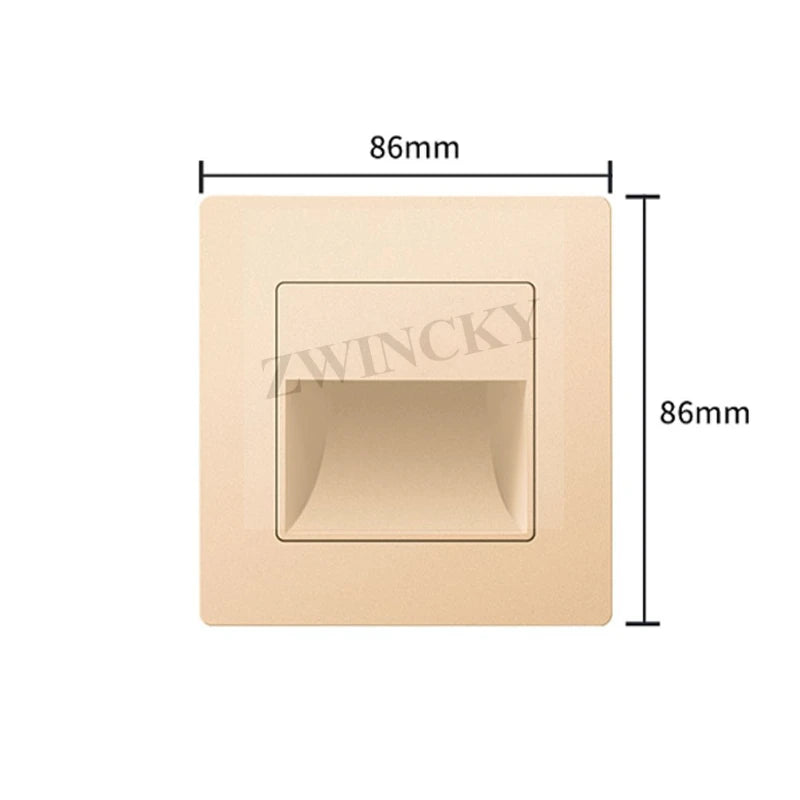 Recessed Stairs LED Wall Lamp For Home Stairs Wall lighting Corridor Lamp Wall Stair Lighting Lamp Footlight Corridor Step Light
