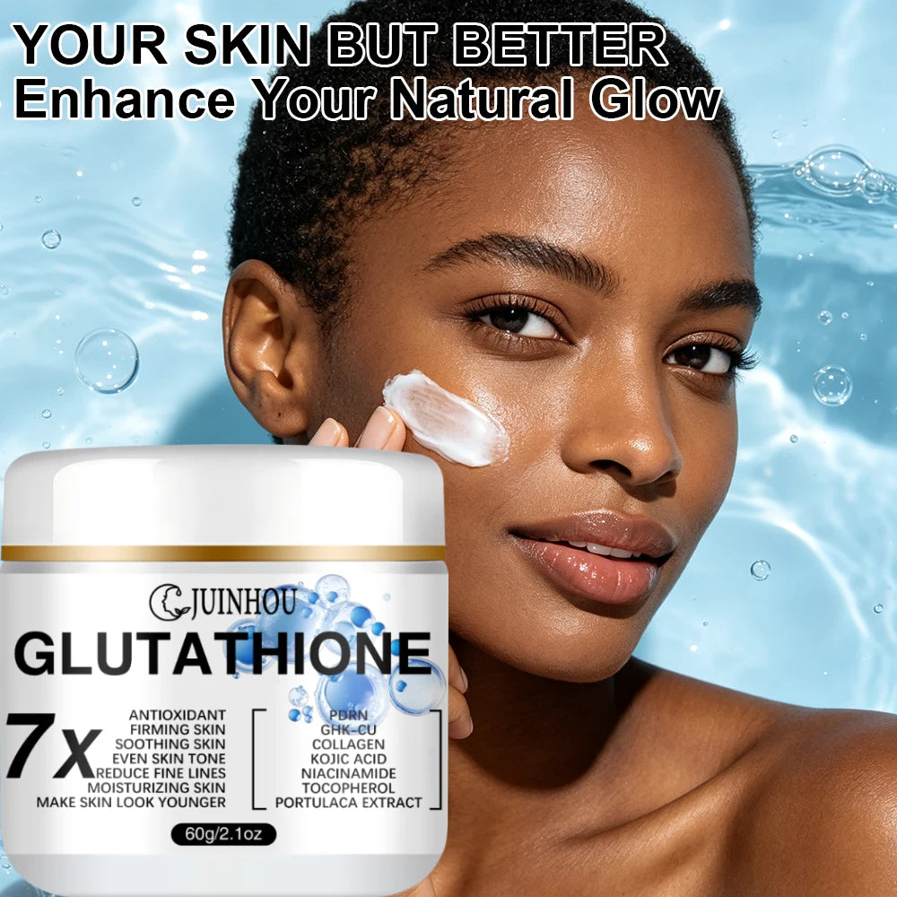 JUINHOU Glutathione Face Cream Hydrating Moisturizing Facial Lotion For Dull Uneven Rough Tired Skin Anti‑oxidant Daily Care
