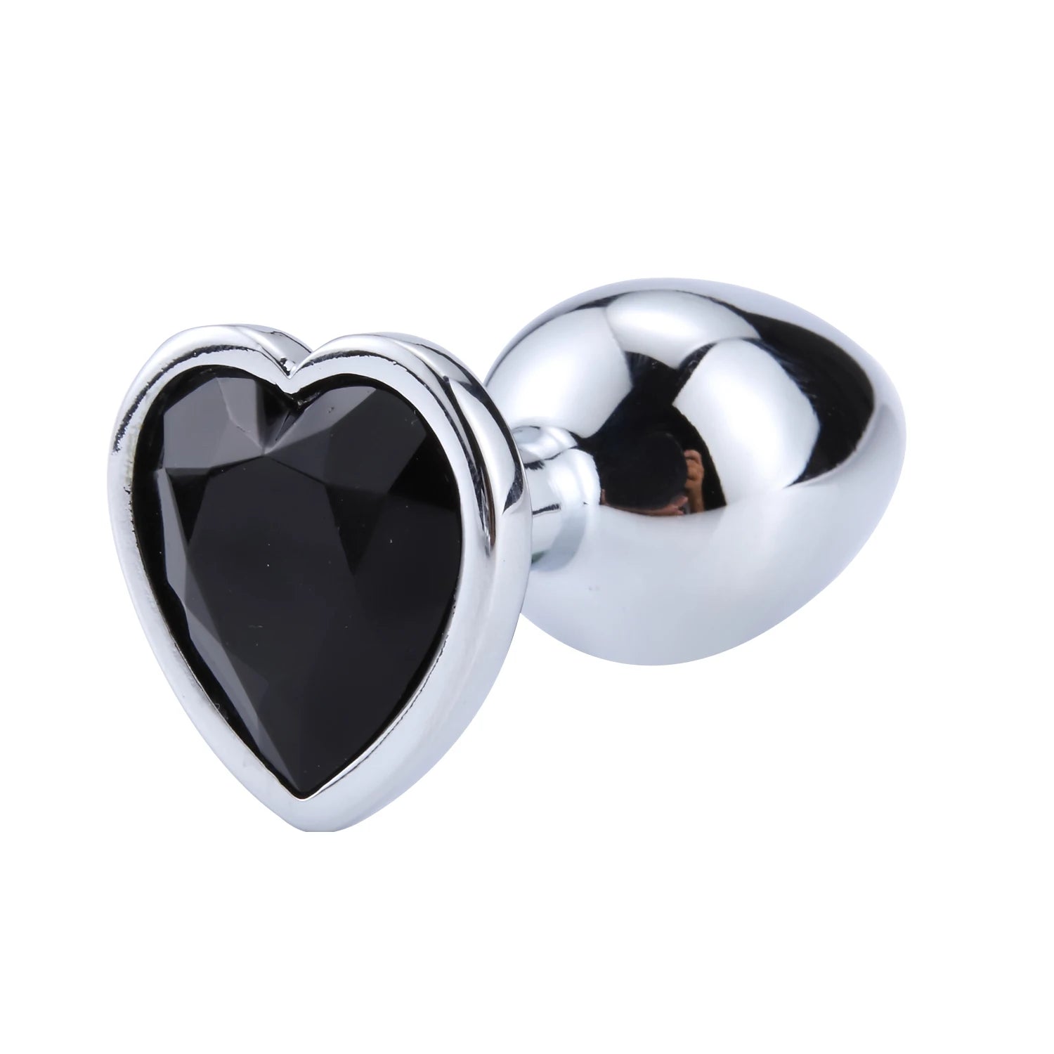 Luxury Heart Gem Metal Anal Plug Training Set Stainless Steel Butt Plug Kit for Beginners Men Women Couples Erotic Bedroom Game