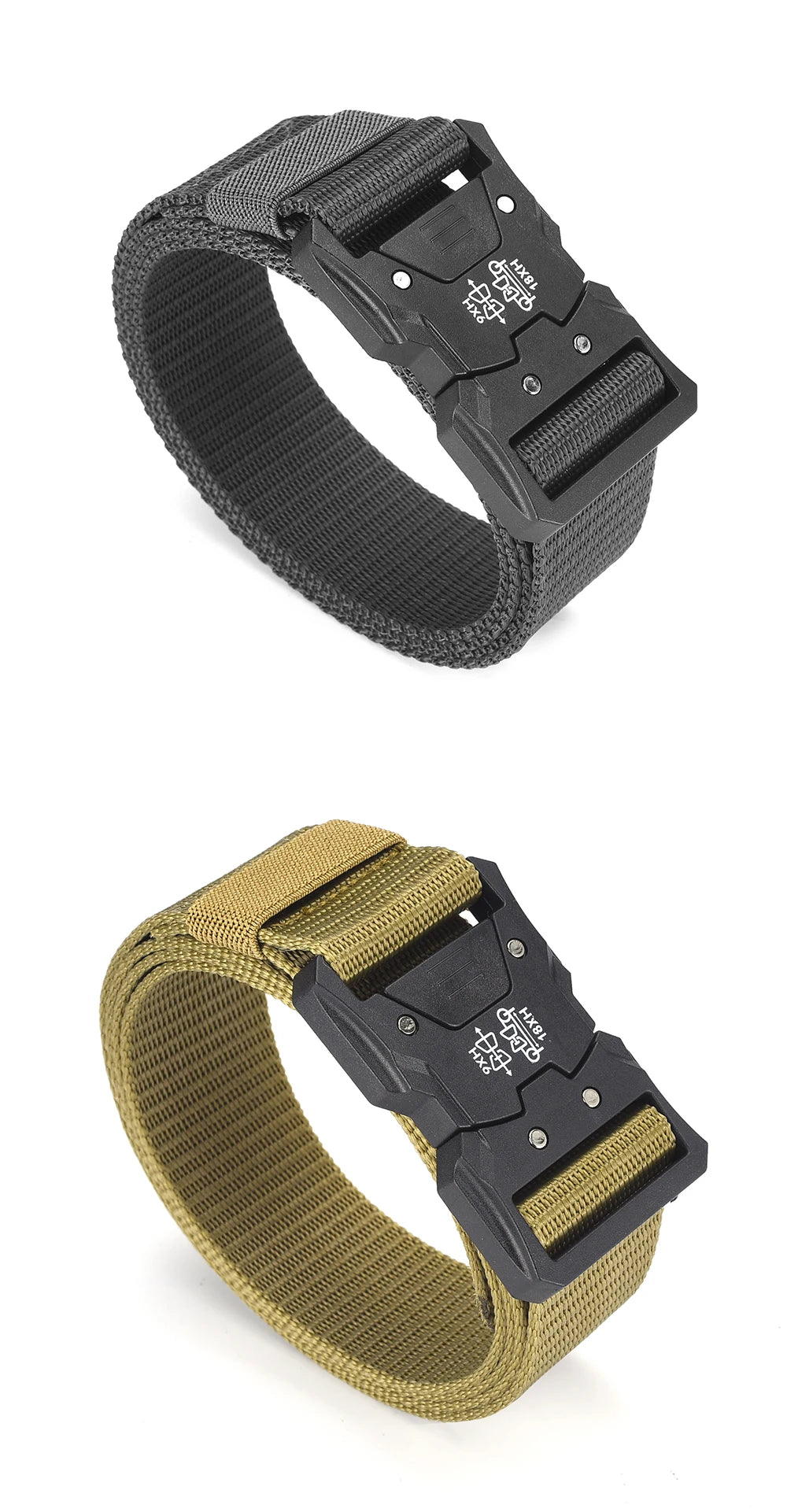 Versatile Men's Tactical Belts - Durable, Adjustable Quick Release Buckle Design - For Outdoor Sports Enthusiasts，For Men Women