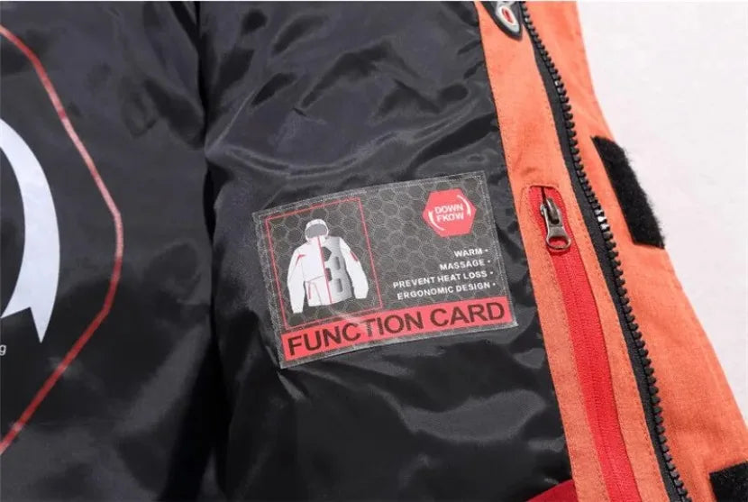 Down Jacket Male Winter Men White Duck Down Jacket Hooded Outdoor Thick Warm Padded Snow Coat Oversize M-4XL