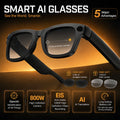 2026 Smart Glasses with 8MP Camera, 1080P Anti-Shake Recording, AI Translator, Bluetooth Audio Calling, 8GB Storage, iOS Android