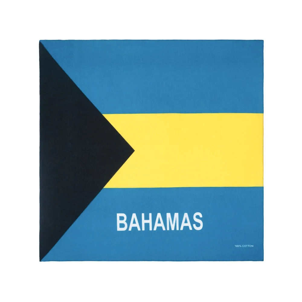 Caribbean National Flag Design Bandana 100% Cotton Running Headband Haiti/Jamaica/Guyana/Dominican Flag Scarf Hip Hop Head-wrap