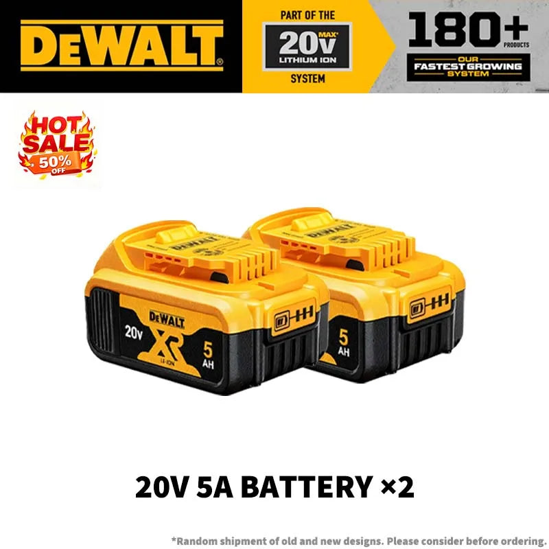 100% Genuine DEWALT 20V Max 2/5/6/9Ah Battery Charger Combo Li-Ion XR Series for Power Tools Battery DCB200,DCB202,DCB205,DCB206