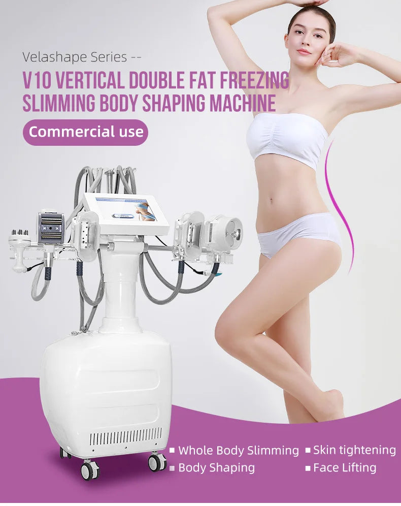V10 Multifunctional Cavitation Body Slimming Machine Vacuum Roller Fat Reduction Weight Loss Body Sculpting Beauty Equipment For