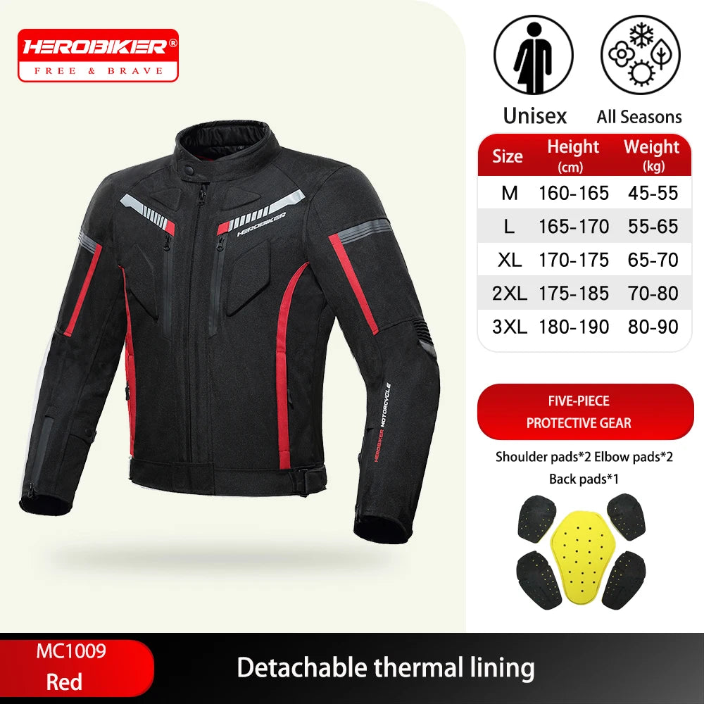Men's Motorbike Anti-Fall With EVA Protection﻿ Best Selling Motorcycle Jacket Racing Jacket Waterproof Wearable Moto Winter