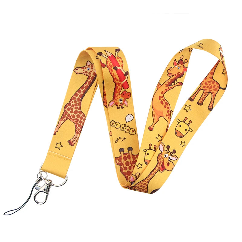 100 Designs Cute Art Lanyard for Keys Chain Badge Holder ID Credit Card Pass Hang Rope Lariat Mobile Phone Charm Accessories