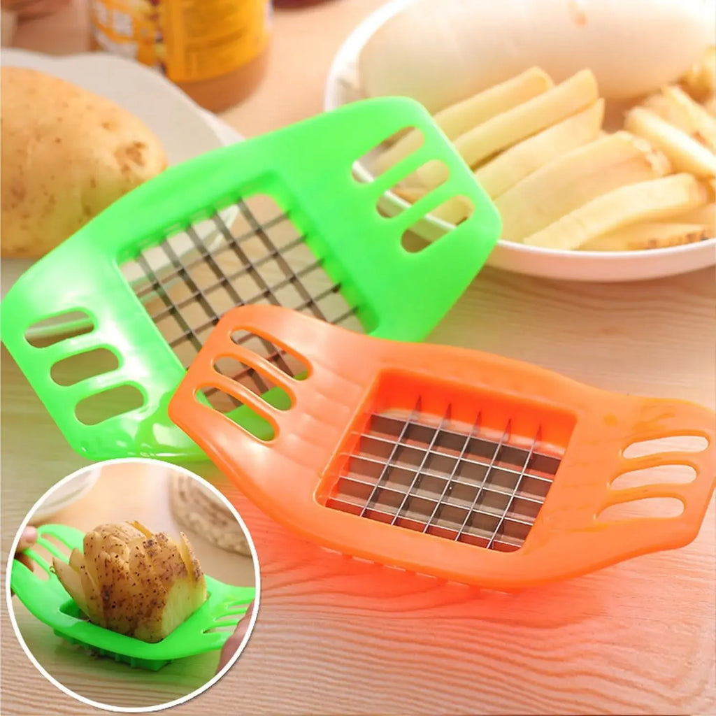 Multifunctional Potato Slicer Cutter Chopper, French Fries Maker Vegetable Fruit Cutting Tool Home Kitchen Gadgets Accessories