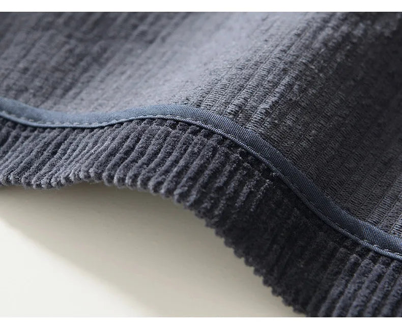 Autumn Casual Blazers for Men Daily Commute Suit Male Pure Cotton Corduroy Gray Single Breasted Suit Jackets Man Simle Coats