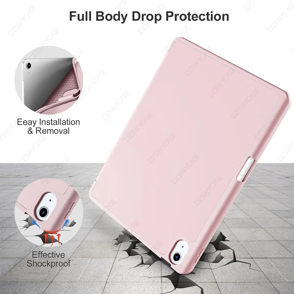 Case for iPad Air 11-inch M4/M3/M2 (2026/2025/2024), iPad Air 5th/4th Gen 10.9-inch (2022/2020), Cover with Auto Sleep/Wake