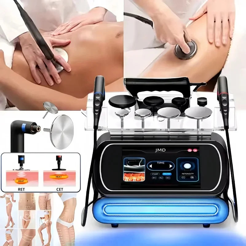 3 in 1 448KHZ RF Tecar Therapy RET CET Diathermy Body Sliming Machine Pain Relief Skin Tightening INDIBA Deep Care 2026