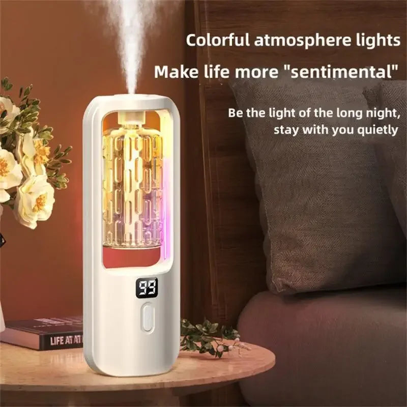 Wall-mounted Oil Aromatherapy Machine Air Purifying Automatic  Diffuser Toilet Deodorization Fragrance Humidifier Colorful Night