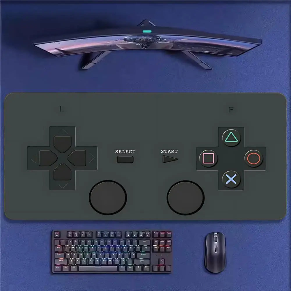Super Retro Game Controller Mouse Pad Tapetes de Mesa Teclado, Borracha Kawai, Tapete de Mesa Antiderrapante, XXL90x40cm
