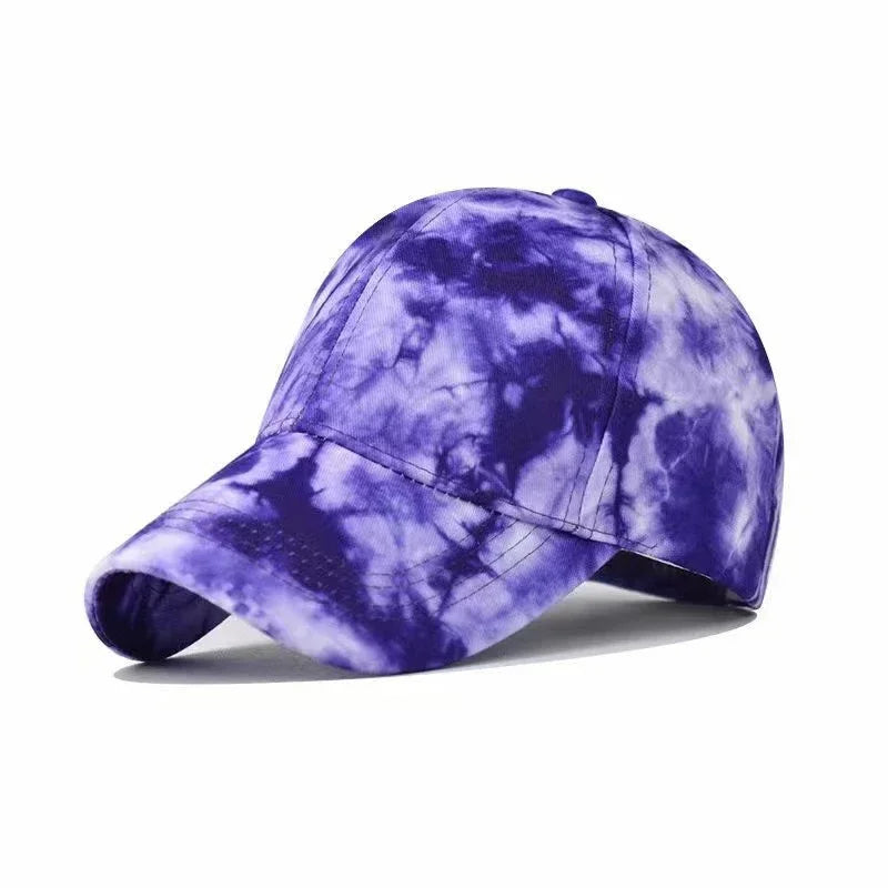 New Unisex Outdoor Fashion Graffiti Printing Baseball Cap Europe  Men Tie Dye Adjustable Hats Summer Hip Hop Snapback Dad Hat