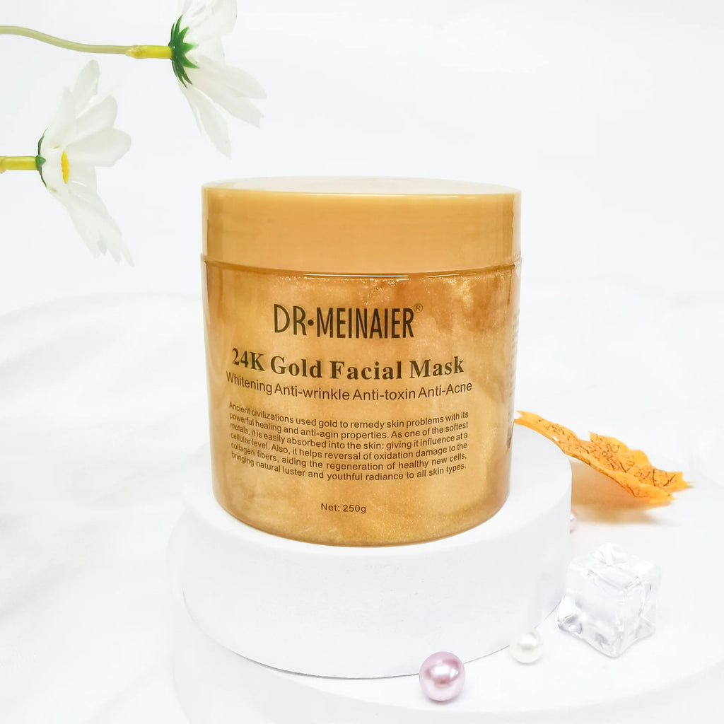 250g 24K Gold Collagen Repair Sleeping Facial Mask for Firming, Hydration, and Moisturizing Face Cream Apply-on Mask Skincare