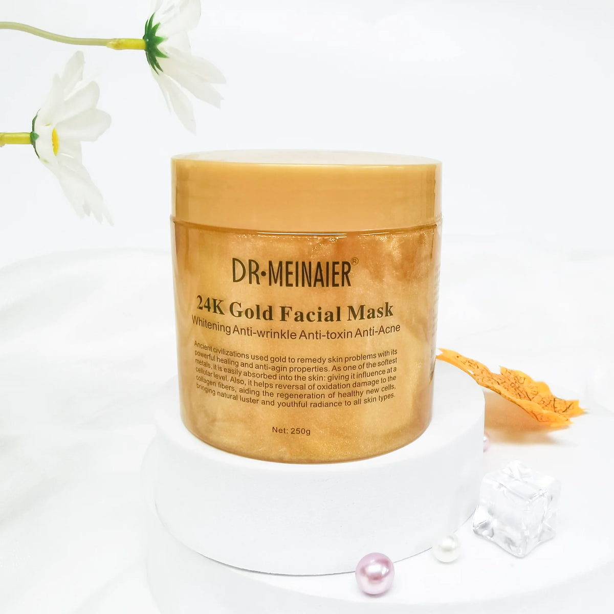 250g 24K Gold Collagen Repair Sleeping Facial Mask for Firming, Hydration, and Moisturizing Face Cream Apply-on Mask Skincare