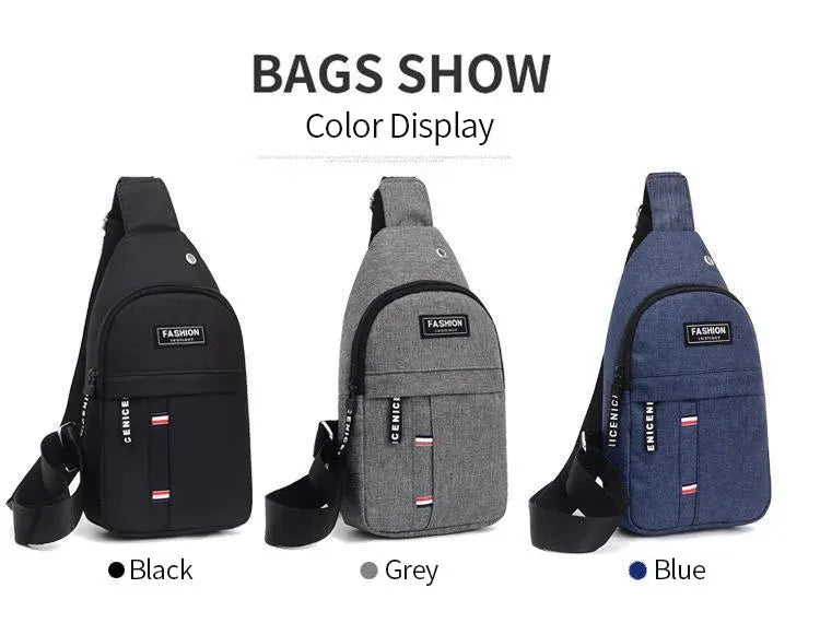 Men Waterproof Large Capacity Fanny Pack, Adjustable Strap Crossbody Bag for Outdoor Travel Hiking Cycling Casual Daily Supplies