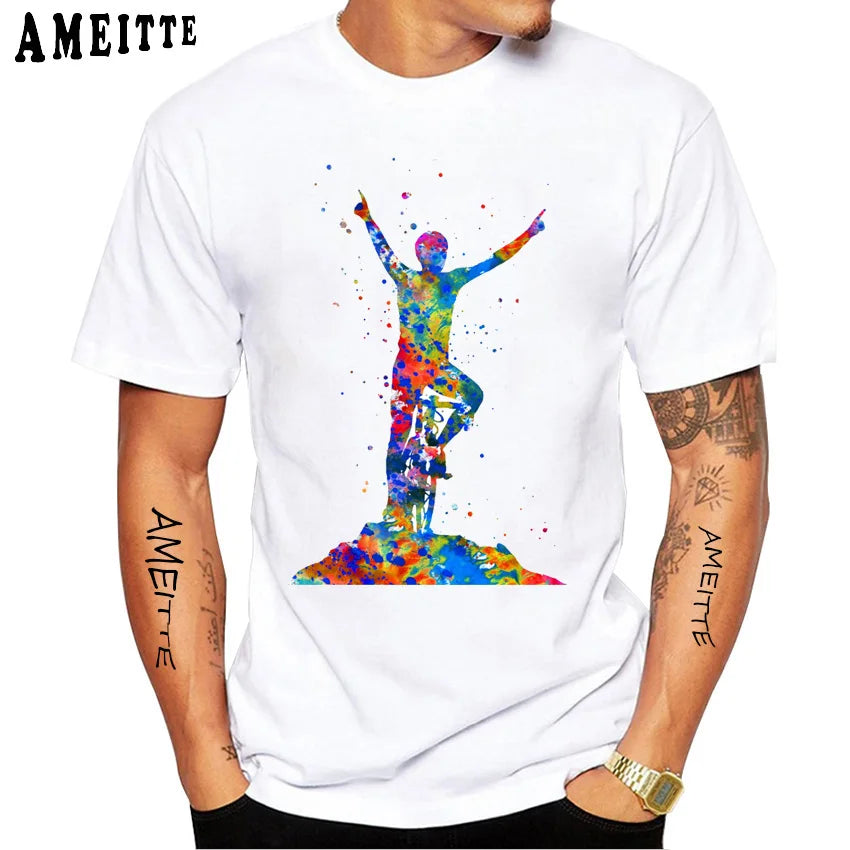 Summer Men Short Sleeve Road Bike Gear Cycling T-Shirt Funny Bicycle Sport TShirt Hip Hop Boy Casual Tops Cool Man Cyclit Tees