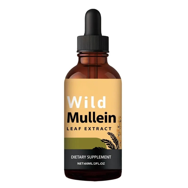 Mullein Drops with Ginger & Lemon for Lung Cleanse and Detox Mullein Leaf Extract for Respiratory Lung Health Detox for Smokers