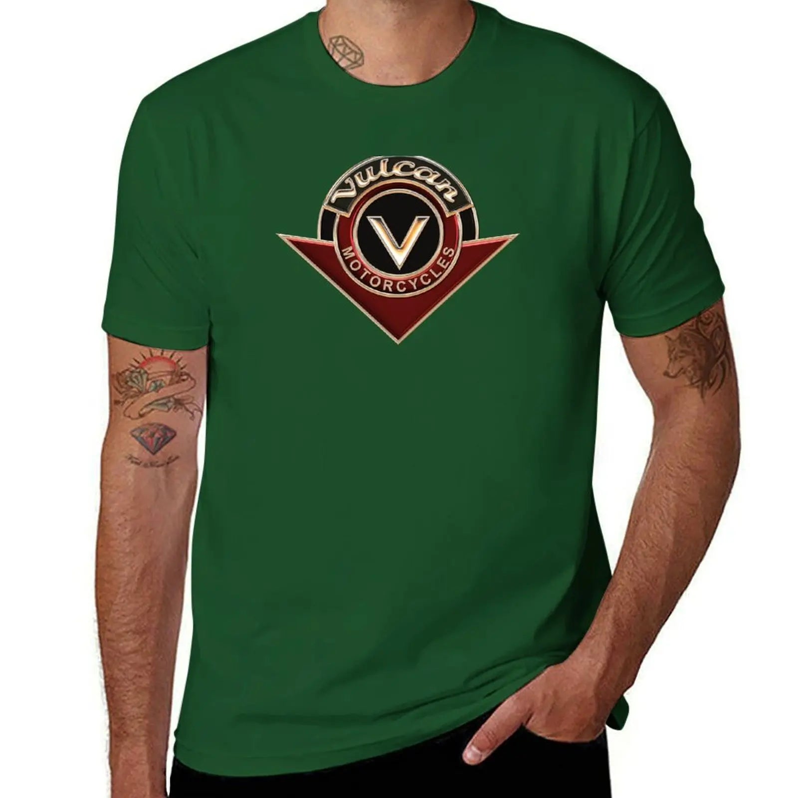 Vulcan VN Motorcycles Logo 2 Copper 3D T-Shirt customs quick-drying animal prinfor boys Blouse funny t shirts for men