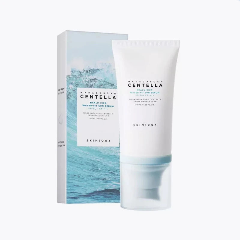 Korean Centella Hyalu Cica Water-Fit Sunscream SPF50 Sun Serum and Facial Hyalu-Cica Moisture Cream Beauty Skincare Sets