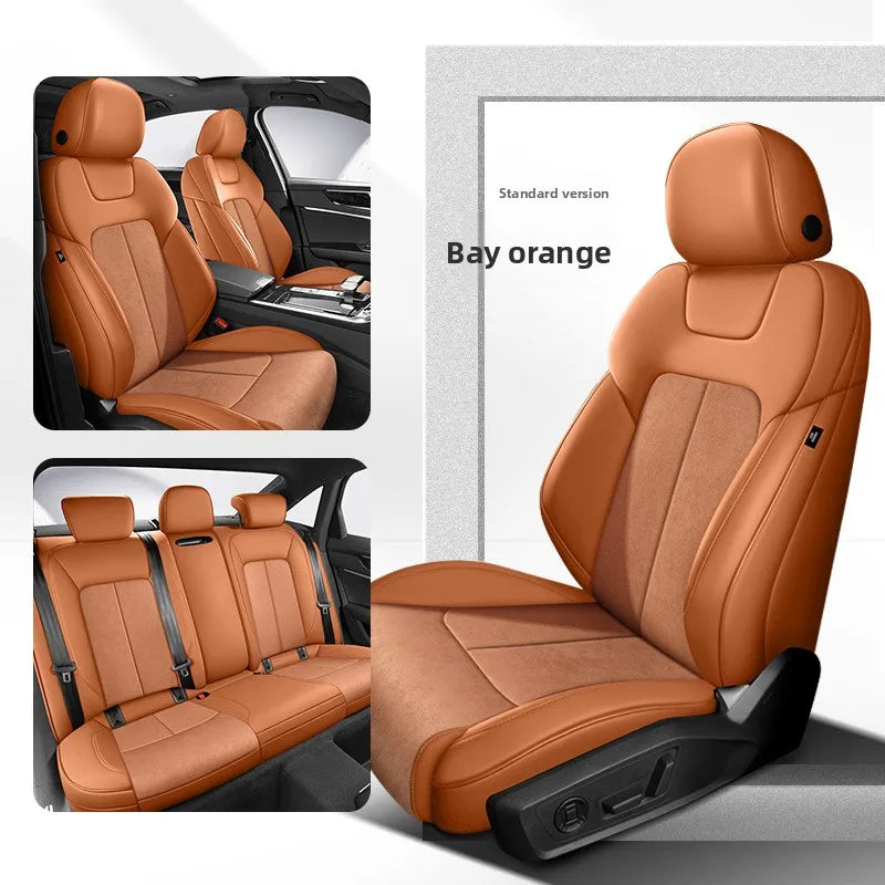 Custom Fit Full Luxury Car Seat Cover Car SUV Full Seat Set Perforated Genuine Leather for Various Models Contact Seller JJ208