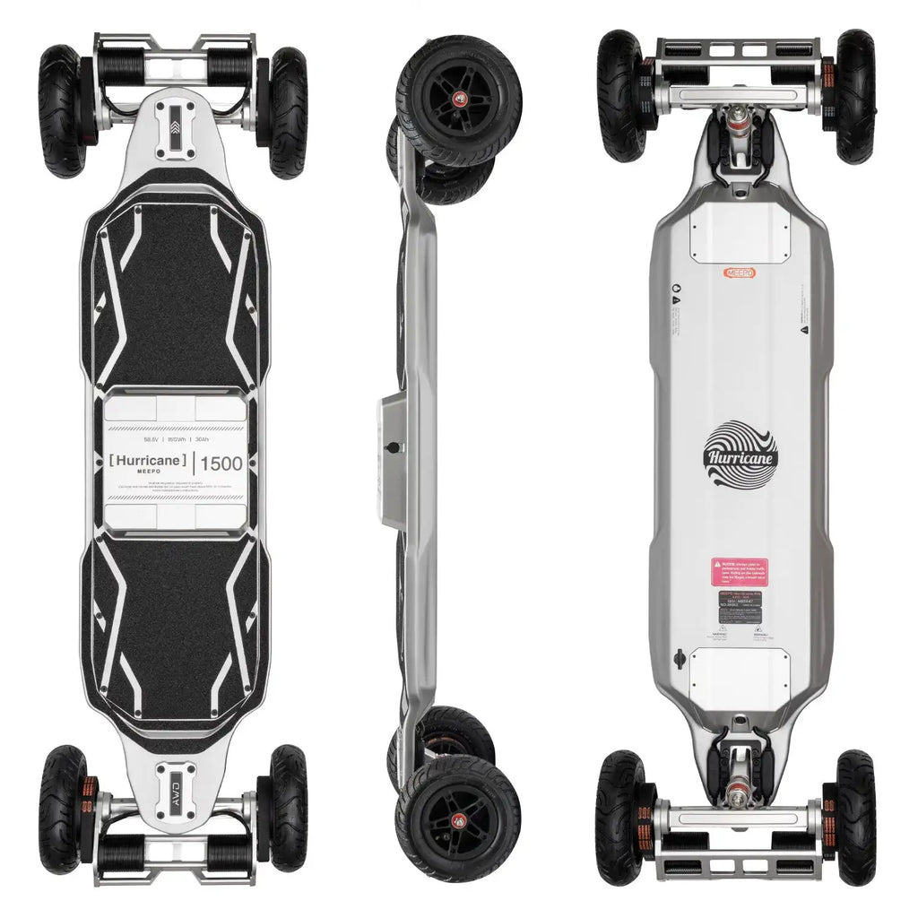 Meepo Hurricane 1500 series Top Speed: Up to 43 MPH / 70KPH Range: Up to 60 Miles / 100KM