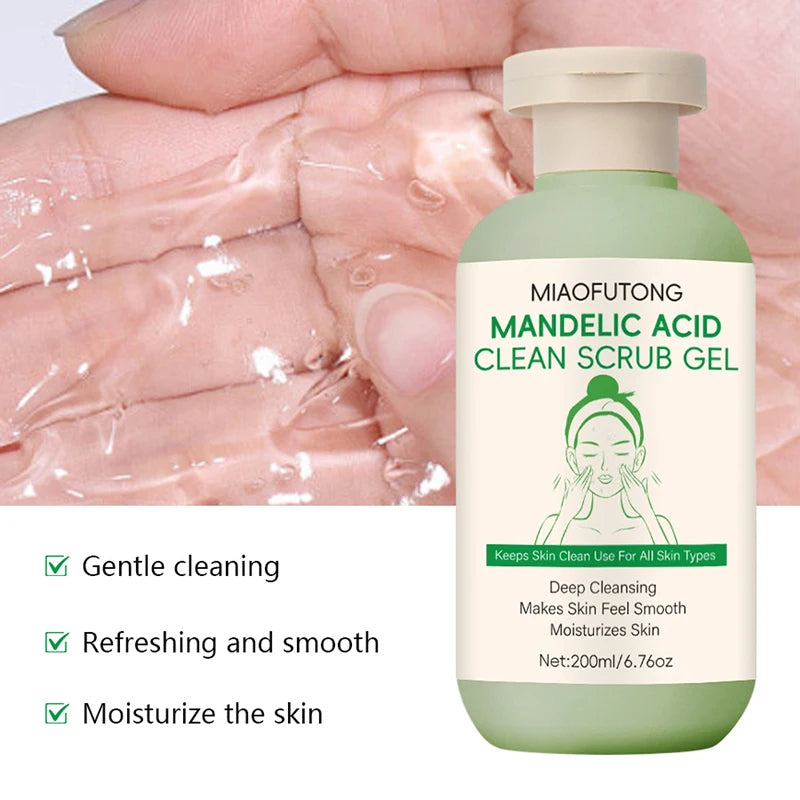 Korean Mandelic Acid Exfoliating Gel Deeply Cleanses Pores On Face Body Gently Removes Dead Skin Improves Facial Skin Texture