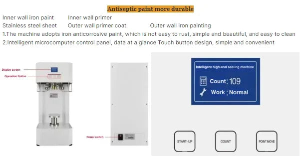 Automatic Intelligent Non Rotating Can Sealer Soda Tin Can Seamer Bubble Tea Aluminum Can Sealing Machine