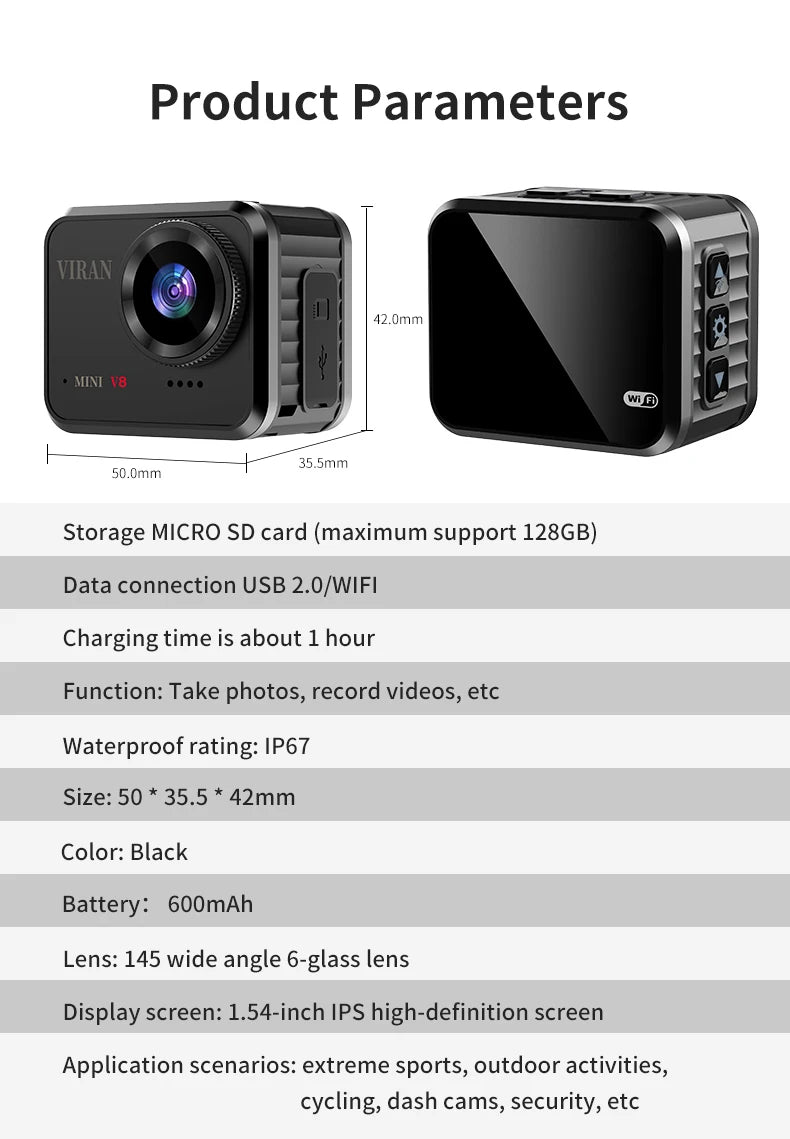 NEW 4K WiFi Anti-shake Action Camera Go With Remote Control Screen Waterproof Sport Camera pro drive recorde