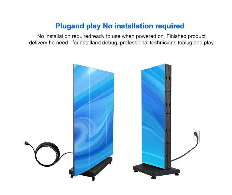 High Visibility Commercial Smart Video Poster Display Foldable Poster Display