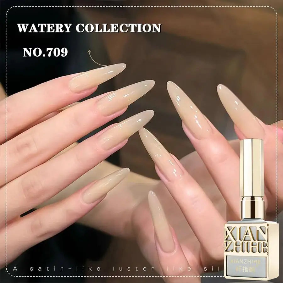 Autumn Winter Chocolate Brown Nail Polish Gel Maillard Caramel Color Gel Nail Supplies for Professional Nail Art DIY Nail Salon
