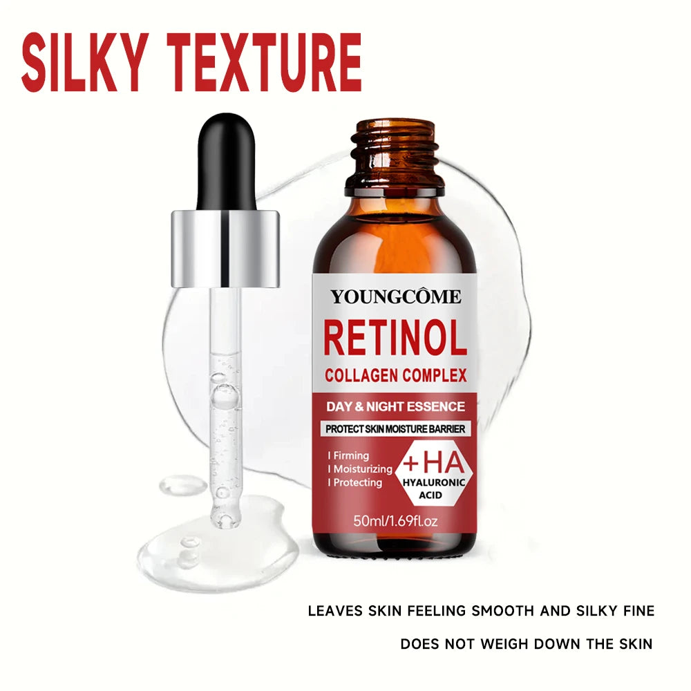 Collagen, Retinol & Hyaluronic Acid Cream - Anti-Aging Face Moisturizer for Face, Firming Skin Care Neck, Daily Moisturizer Face