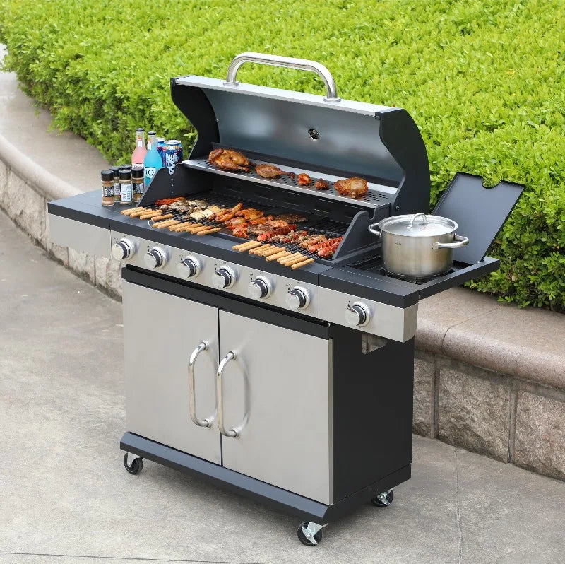 Customized Stainless Steel Garden BBQ Gas Grill Modular Outdoor kitchen