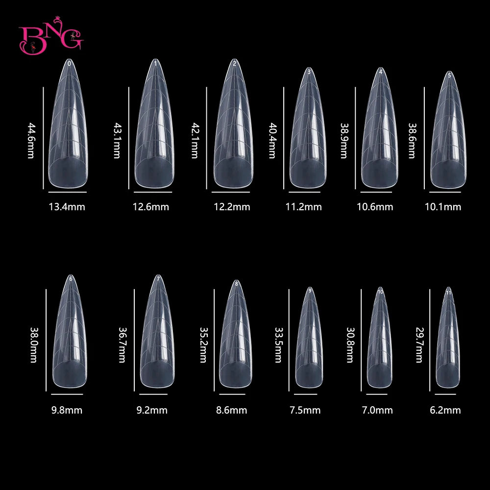 BNG Top Forms for Nails Dual Forms Nails Forms for Extension Full Cover Quick Building Gel Mold Tips Poly Nail Gel Mold