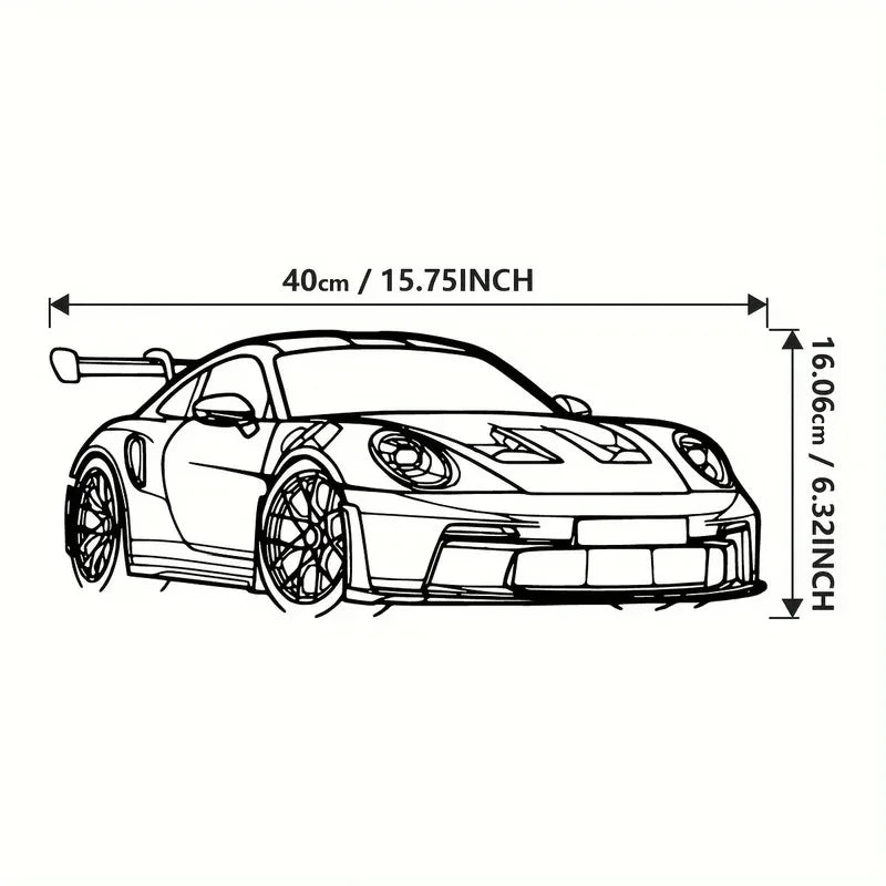 1pc Car Metal Wall Art - Modern Home Decor Sign for Car Enthusiasts Modern Iron Vehicle Sculpture