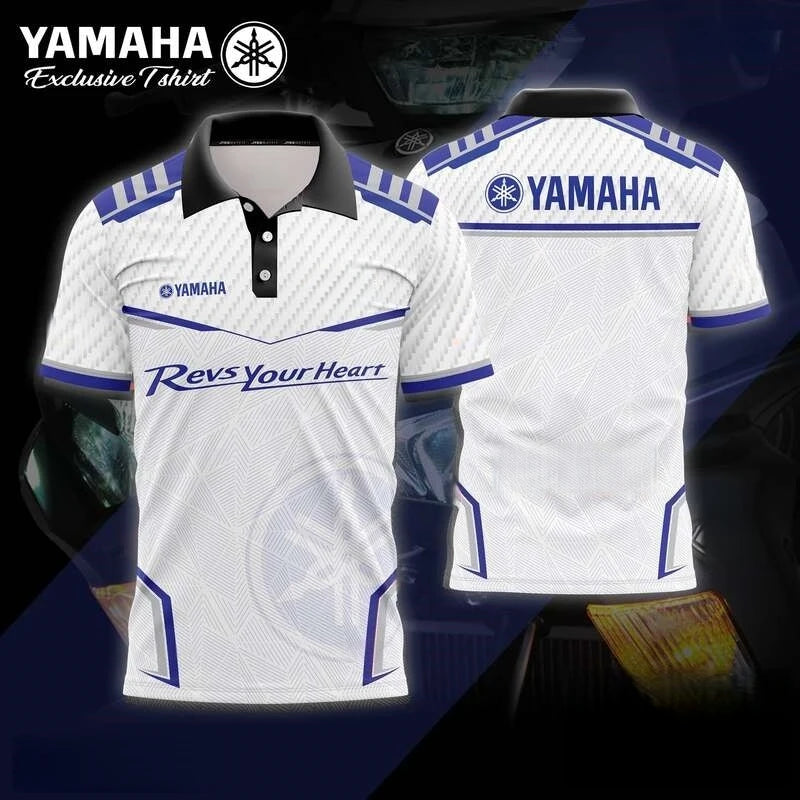 2026 Summer New YAMAHA Exclusive Racing Edition Polo Shirt MXGP Cycling Suit Off Road Cycling Short Sleeve Track Wear Work Shirt