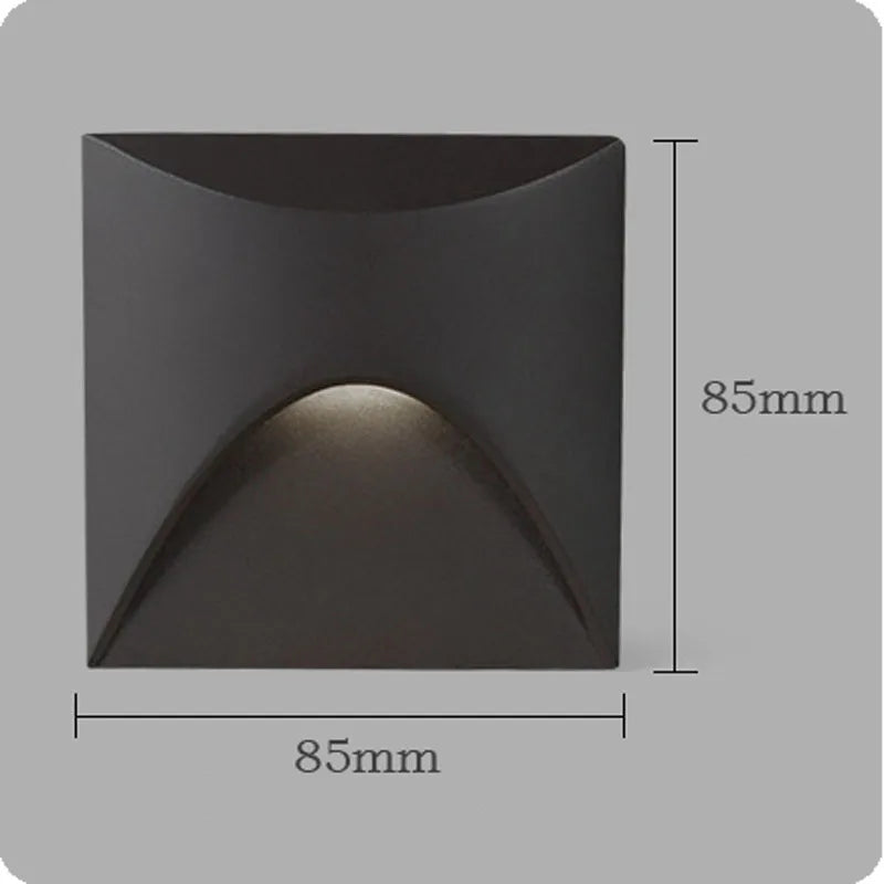 Outdoor Light IP65 Embedded Wall Light 3W LED Indoor Recessed Stair Lighting  Balcony Porch Aisle Courtyard Indoor Wall Light