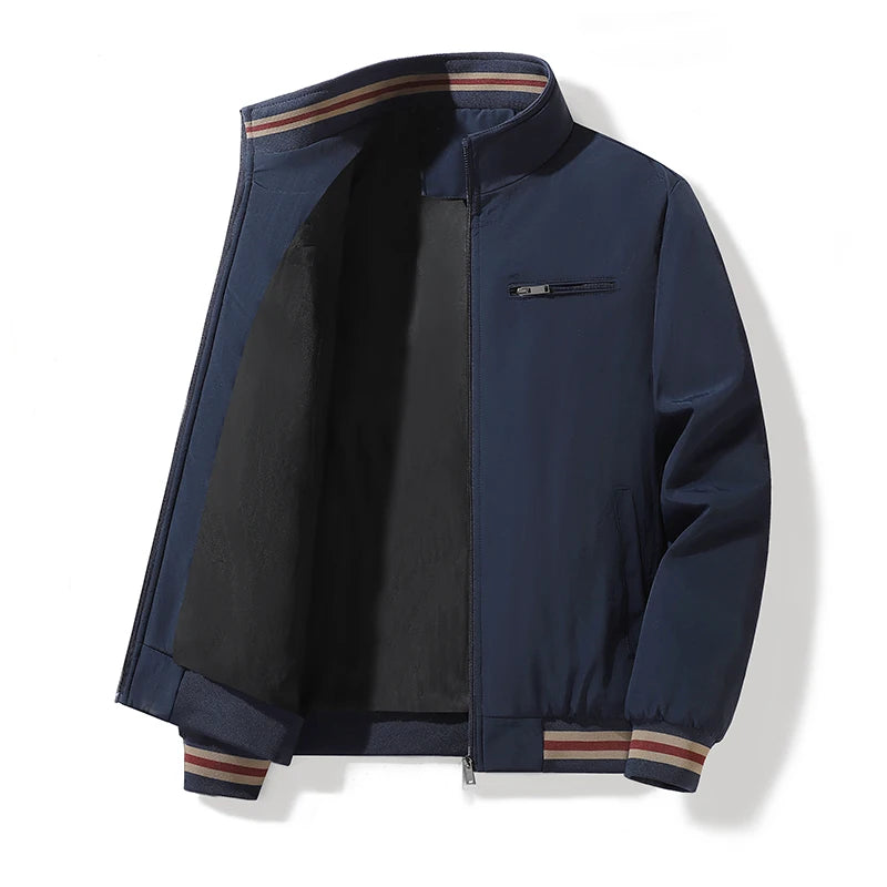2026 Spring Men's Business Jackets Autumn Stand Collar Zipper Outdoor Coat Men Tops Baseball Bomber Varsity Jackets Man Clothes