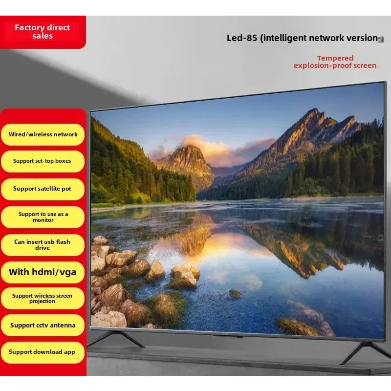 Hotel Network LCD Television 20 32 43 55 65 75 85 100 Inch Energy Saving Smart TV Display